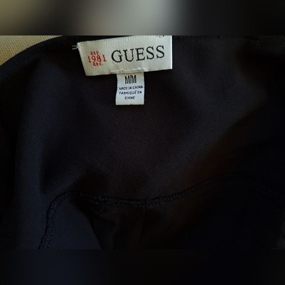 GUESS one peice Romper Jumper Shorts bottom long sleeve top. Size Medium - Picture 3 of 7